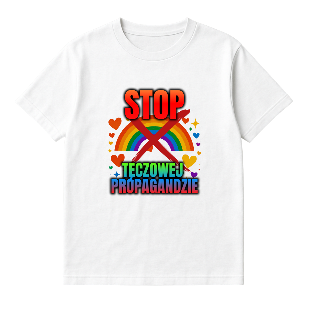 KOSZULKA STOP TĘCZOWEJ PROPAGANDZIE