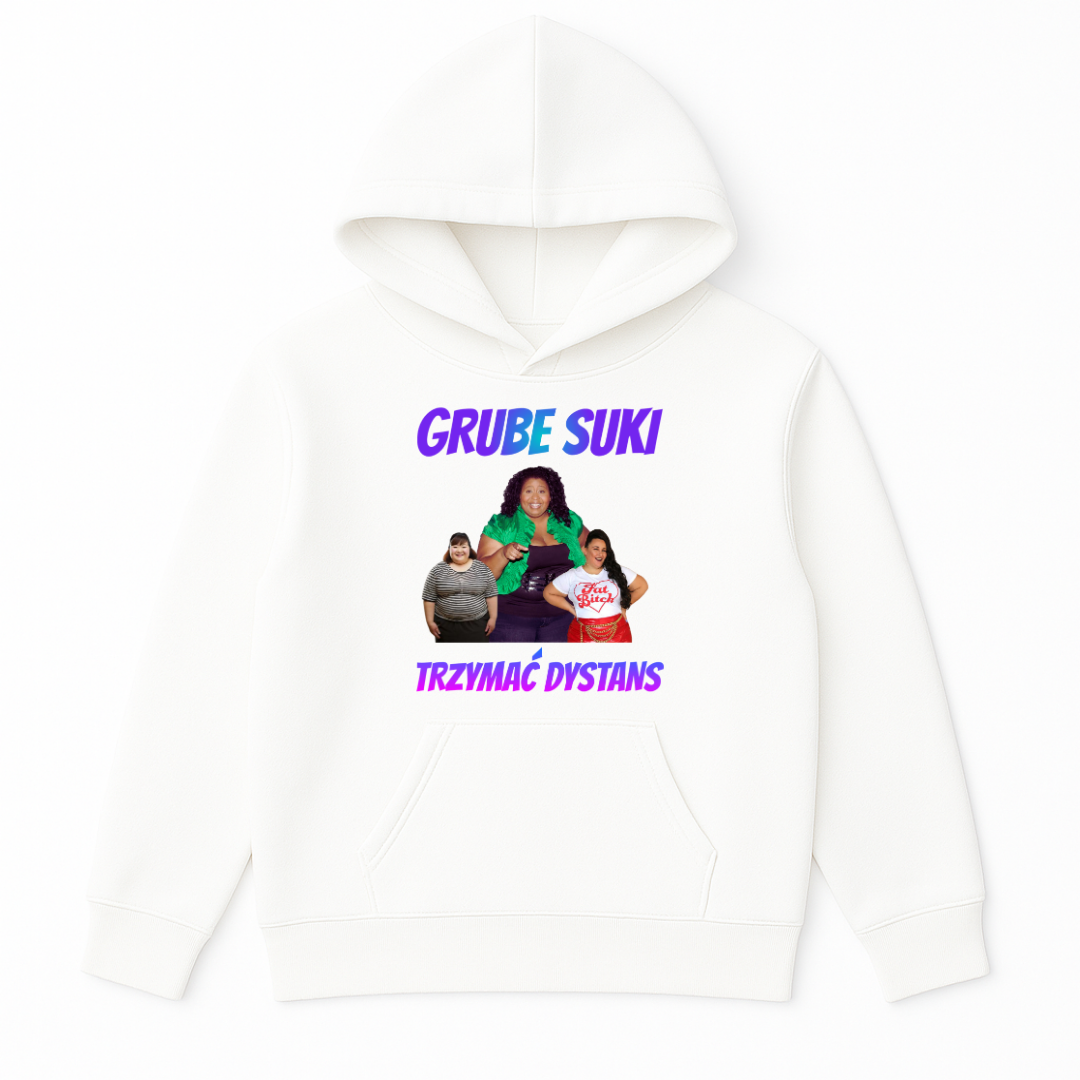BLUZA GRUBE SUKI TRZYMAĆ DYSTANS