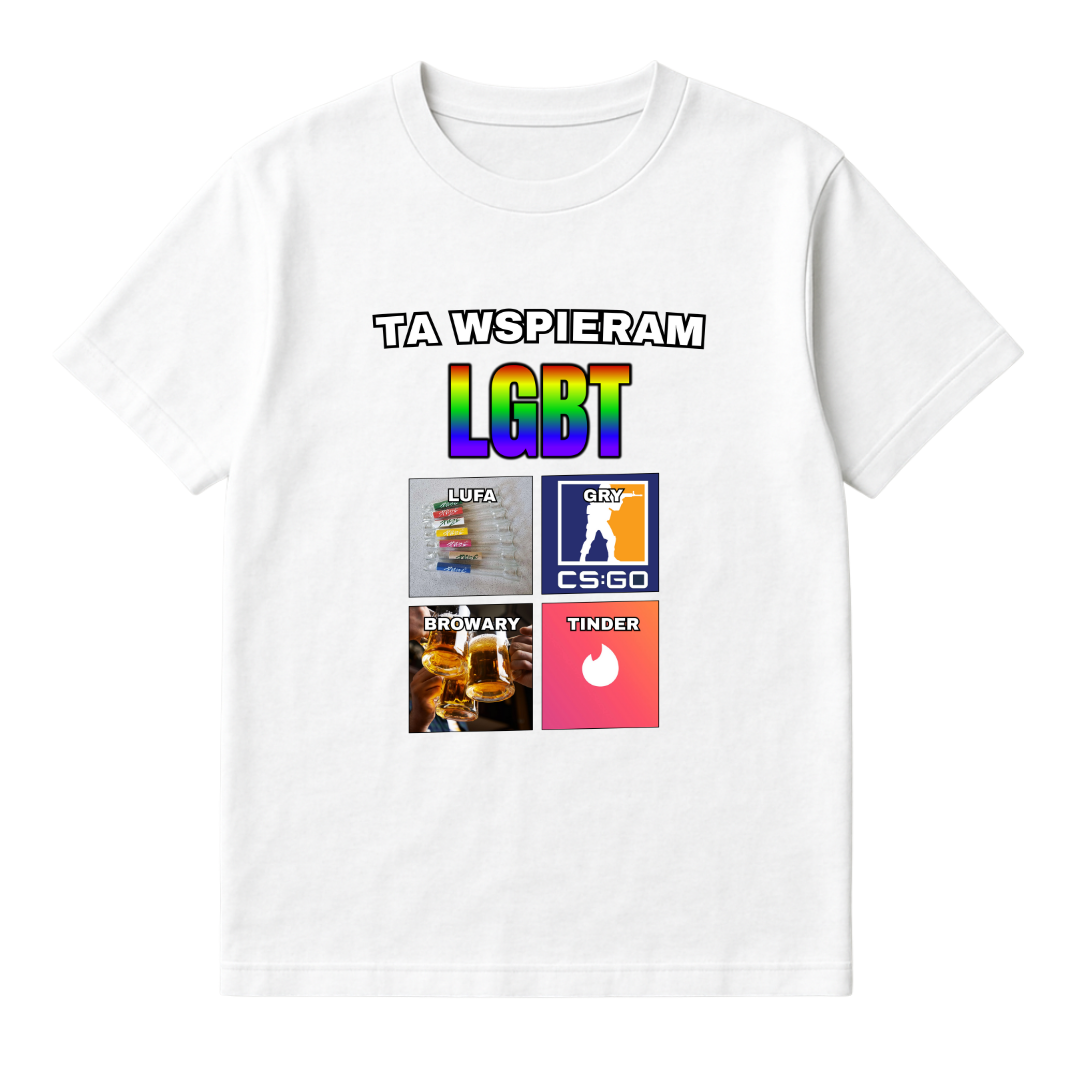 KOSZULKA TA WSPIERAM LGBT