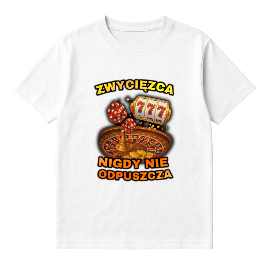 KOSZULKA ZWYCIĘZCA NIGDY NIE ODPUSZCZA