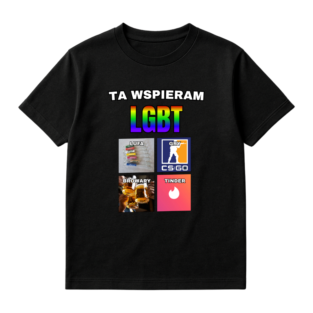 KOSZULKA TA WSPIERAM LGBT