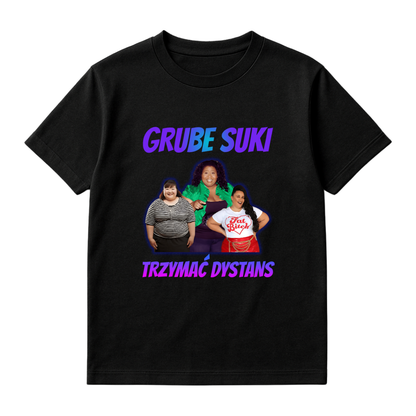 KOSZULKA GRUBE SUKI TRZYMAĆ DYSTANS