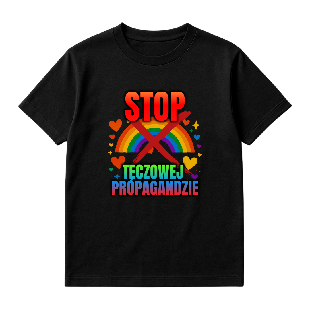 KOSZULKA STOP TĘCZOWEJ PROPAGANDZIE
